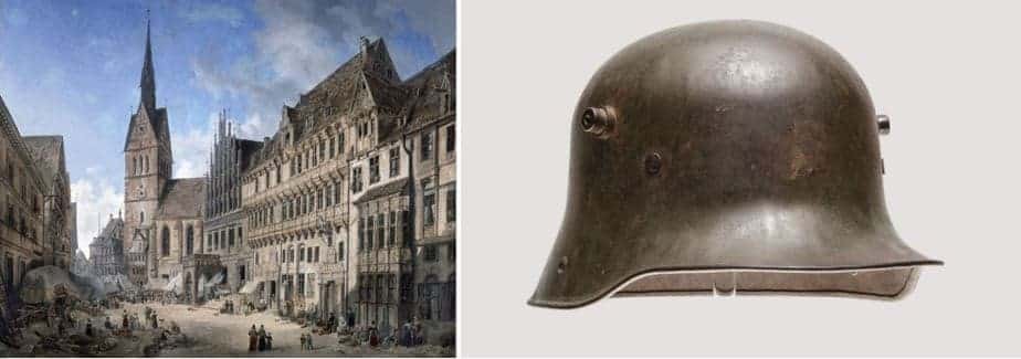 Style Hannover Patenschaft Freunde des historischen Museums Stahlhelm Gemälde - Ein Stück Hannover zu haben!