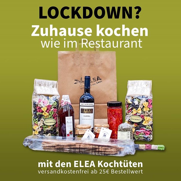 style hannover elea kochtuete - ELEA Olivenöl, Wein, Gutes - Kochtüte & Drink-Sets